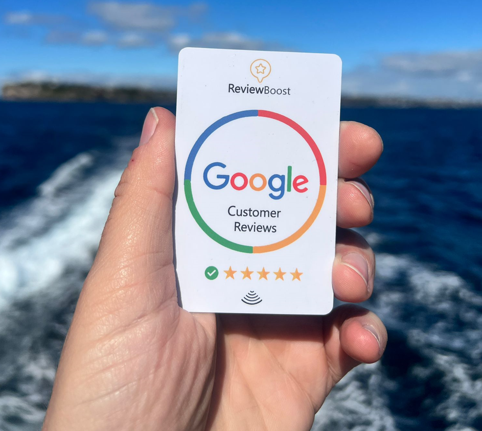 Google review card made by reviewboost